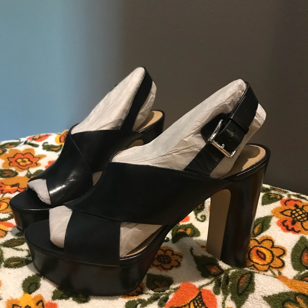 Michael Kors Mariana Leather Sling Platforms!!!